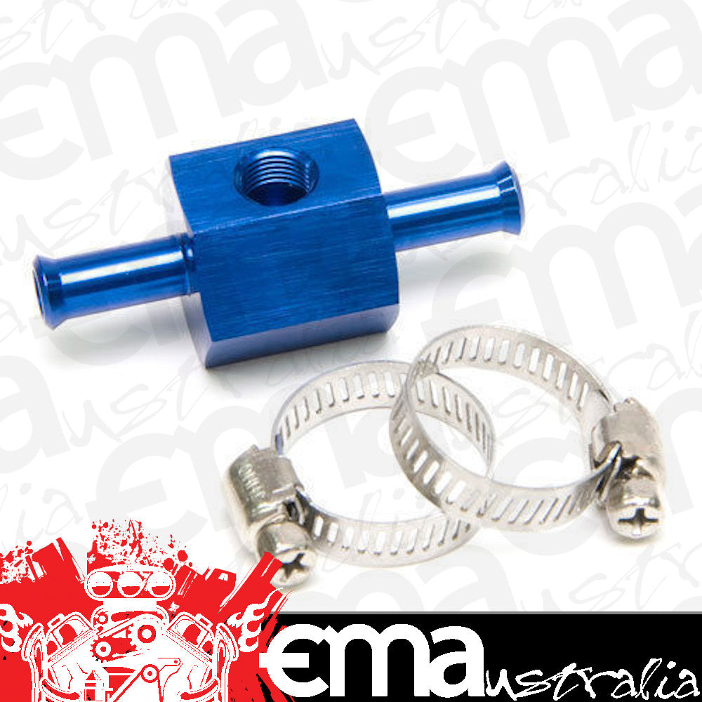 Aeroflow AF138-06 3/8" Barb with 1/8" Port Adapt Blue Straight