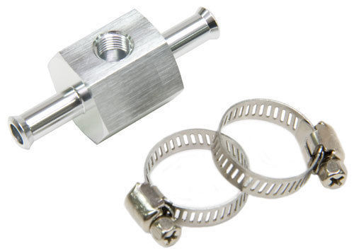 Aeroflow AF138-06S 3/8" Barb with 1/8" Port Adapt Silver Straight