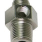 Aeroflow AF139-04-02S Male 1/8"NPT to -4AN 1/8" Port Silver 1/8" to -4AN 1/8" Port