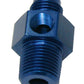 Aeroflow AF139-06-04 Male 1/4"NPT to -6AN 1/8" Port Blue 1/4" to -6AN 1/8" Port
