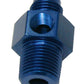 Aeroflow AF139-06-08 Male 3/8"NPT to -6AN 1/8" Port Blue 3/8" to -6AN 1/8" Port