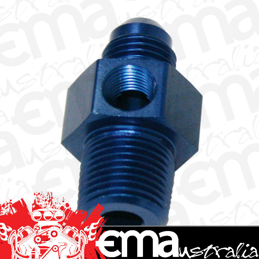 Aeroflow AF139-06-08 Male 3/8"NPT to -6AN 1/8" Port Blue 3/8" to -6AN 1/8" Port