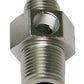 Aeroflow AF139-06-08S Male 3/8"NPT to -6AN 1/8" Port Silver 3/8" to -6AN 1/8" Port