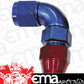 Aeroflow Performance Products AF139-06 3/8" Tube 90 Deg Female -6AN Blue Swivel Nut with Olive