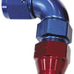Aeroflow Performance Products AF139-06 3/8" Tube 90 Deg Female -6AN Blue Swivel Nut with Olive