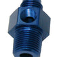 Aeroflow AF139-08-06 Male 3/8"NPT to -8AN 1/8" Port Blue 3/8" to -8AN 1/8" Port