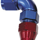 Aeroflow AF139-10 5/8" Tube 90 Deg Female -10AN Blue Swivel Nut with Olive