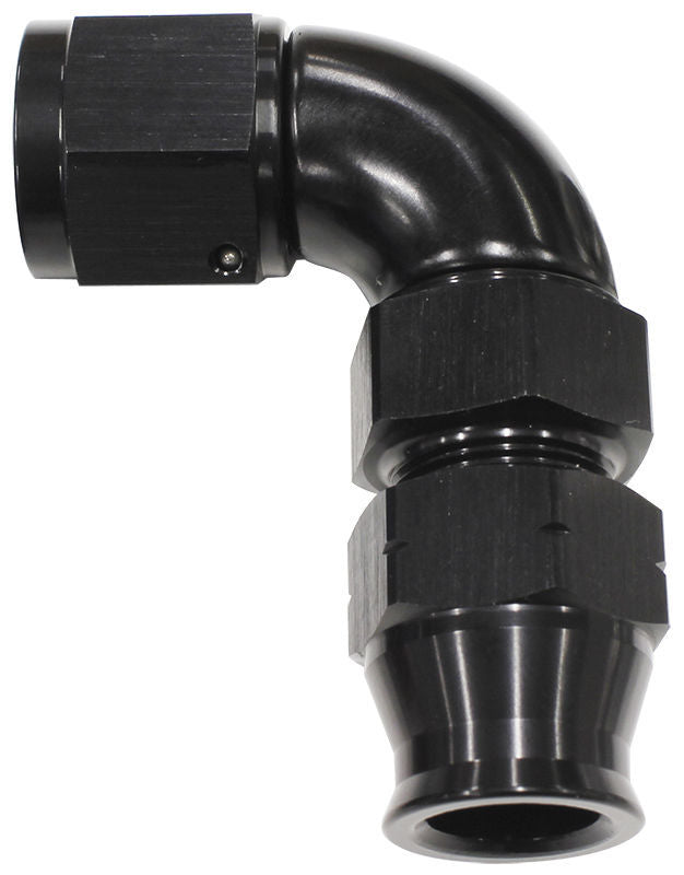 Aeroflow AF139-12BLK 3/4" Tube 90 Deg Female -12AN Black Swivel Nut with Olive