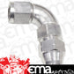 Aeroflow Performance Products AF139-12S 3/4" Tube 90 Deg Female -12AN Silver Swivel Nut with Olive