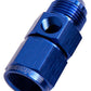 Aeroflow AF140-04 Straight Female - Male -4AN Blue with 1/8" NPT Port