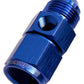 Aeroflow AF140-06 Straight Female - Male -6AN Blue with 1/8" NPT Port