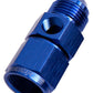 Aeroflow AF140-12 Straight Female - Male -12AN Blue with 1/8" NPT Port