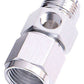 Aeroflow AF140-16S Straight Female - Male -16AN Silver with 1/8" NPT Port