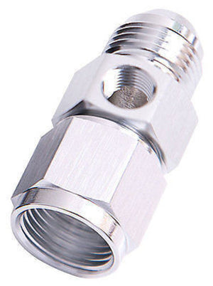 Aeroflow AF140-16S Straight Female - Male -16AN Silver with 1/8" NPT Port