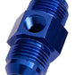 Aeroflow AF141-03 Straight Male - Male -3AN Blue with 1/8" NPT Port