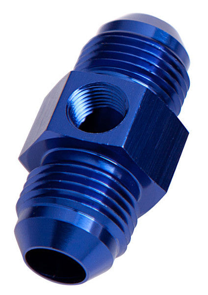 Aeroflow AF141-03 Straight Male - Male -3AN Blue with 1/8" NPT Port