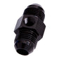 Aeroflow AF141-03BLK Straight Male - Male -3AN Black with 1/8" NPT Port