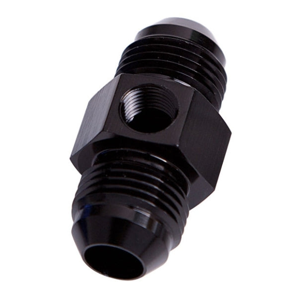 Aeroflow AF141-03BLK Straight Male - Male -3AN Black with 1/8" NPT Port