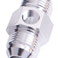 Aeroflow AF141-03S Straight Male - Male -3AN Silver with 1/8" NPT Port
