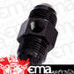 Aeroflow AF141-06BLK Straight Male - Male -6AN Black with 1/8" NPT Port