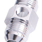 Aeroflow AF141-06S Straight Male - Male -6AN Silver with 1/8" NPT Port