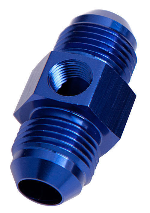 Aeroflow AF141-08 Straight Male - Male -8AN Blue with 1/8" NPT Port