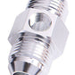 Aeroflow AF141-08S Straight Male - Male -8AN Silver with 1/8" NPT Port