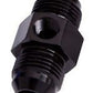 Aeroflow AF141-10BLK Straight Male - Male -10AN Black with 1/8" NPT Port