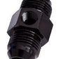 Aeroflow AF141-12BLK Straight Male - Male -12AN Black with 1/8" NPT Port