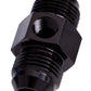 Aeroflow AF141-16BLK Straight Male - Male -16AN Black with 1/8" NPT Port