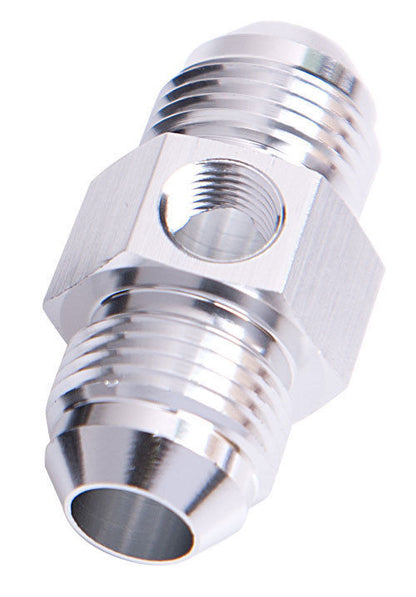 Aeroflow Performance Products AF141-16S Straight Male - Male -16AN Silver with 1/8" NPT Port