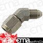 Aeroflow AF142-04SS S/S 45 Deg -4AN Female - Male Stainless Steel