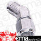 Aeroflow Performance Products AF142-12S 45 Deg Female - Male -12AN Silver Swivel Nut
