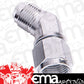Aeroflow AF142-16S 45 Deg Female - Male -16AN Silver Swivel Nut