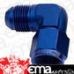 Aeroflow Performance Products AF143-04 90 Deg Female - Male -4AN Blue Swivel Nut