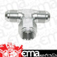 Aeroflow AF144-03S AN Tee -3AN Female Nut Silver Swivel Nut On Side