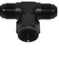 Aeroflow AF144-12BLK AN Tee -12AN Female Nut Black Swivel Nut On Side