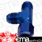 Aeroflow AF145-04 Tee -4AN Female Swivel On Run Blue Swivel Nut