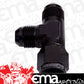 Aeroflow AF145-08BLK Tee -8AN Female Swivel On Run Blue Swivel Nut