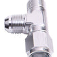 Aeroflow AF145-10S Tee -10AN Female Swivel On Runsilver Swivel Nut