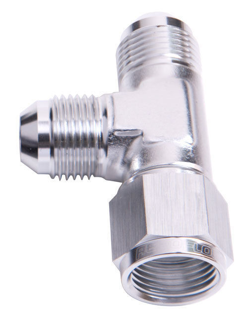 Aeroflow AF145-16S Tee -16AN Female Swivel On Runsilver Swivel Nut