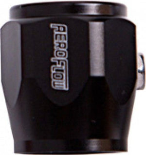 Aeroflow AF150-04BLK Hex Hose Finisher 12mm ID Black 1/2" ID Clamp
