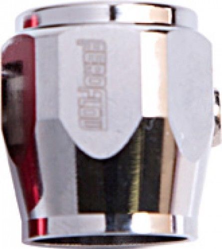 Aeroflow AF150-04S Hex Hose Finisher 12mm ID Silver 1/2" ID Clamp