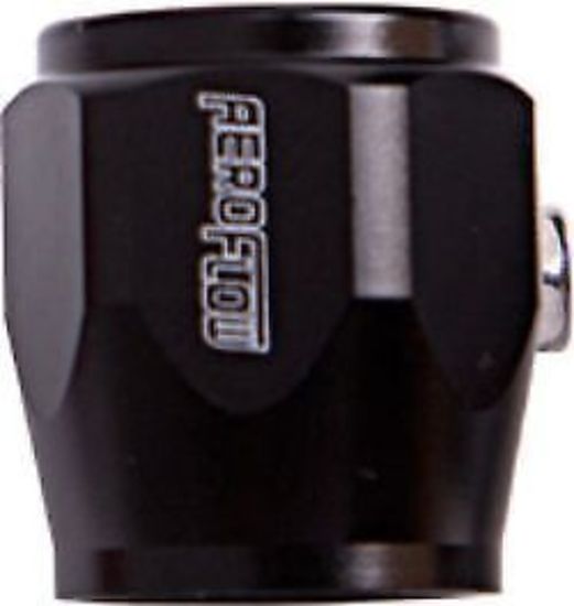 Aeroflow AF150-12BLK Hex Hose Finisher 24.95mm ID Black 31/32" ID Clamp