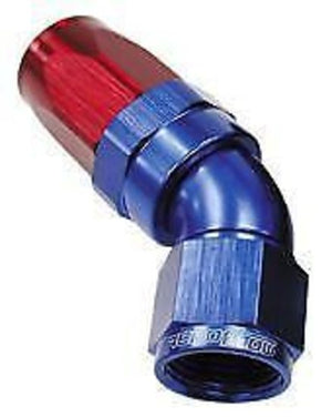 Aeroflow AF152-10 45 Deg Hose End -10AN Blue Full Flow Taper Style