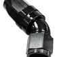 Aeroflow AF152-16BLK 45 Deg Hose End -16AN Black Full Flow Taper Style