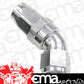Aeroflow Performance Products AF152-16S 45 Deg Hose End -16AN Silver Full Flow Taper Style