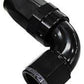 Aeroflow AF153-04BLK 90 Deg Hose End -04AN Black Full Flow Taper Style