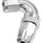 Aeroflow 100 & 450 series braided hose 120 Deg End -04AN Silver Full Flow Taper Style Aeroflow Performance Products AF154-04S