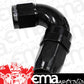Aeroflow AF154-06BLK 120 Deg Hose End -06AN Black Full Flow Taper Style